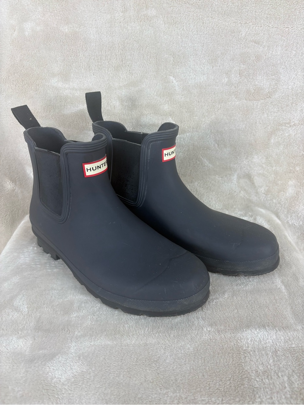 Hunter Men’s Short Chelsea Rain Boots - Black